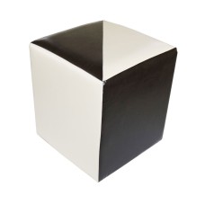 Taburet Cub Piele MOZAIC, 38 x 42 x 38 cm